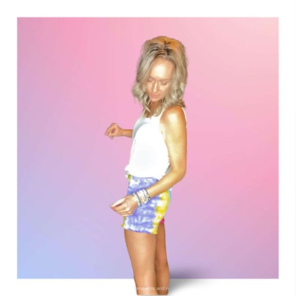 Summer Splash Denim Shorts - Picture 4 of 4